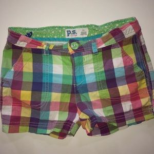 Girls Plaid Shorts